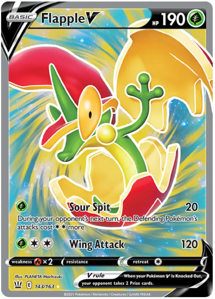 Flapple V (143/163) [Sword & Shield: Battle Styles] - Pokemon Single
