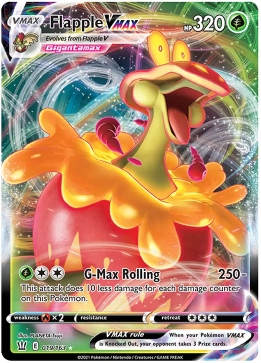 Flapple VMAX (019/163) [Sword & Shield: Battle Styles] - Pokemon Single