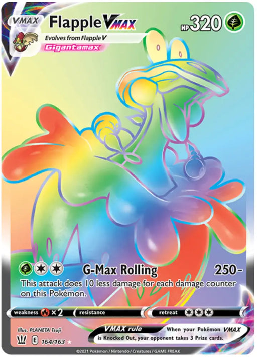 Flapple VMAX (164/163) [Sword & Shield: Battle Styles] - Pokemon Single
