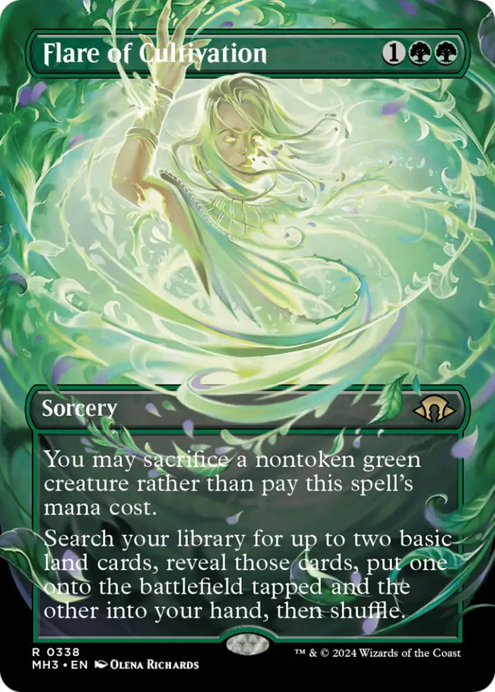 Flare of Cultivation (Borderless) [Modern Horizons 3] - MTG Single