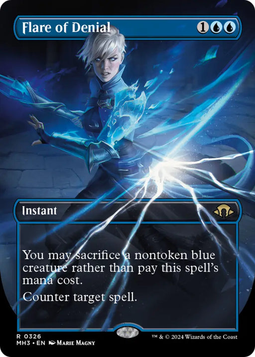 Flare of Denial (Borderless) [Modern Horizons 3] - MTG Single