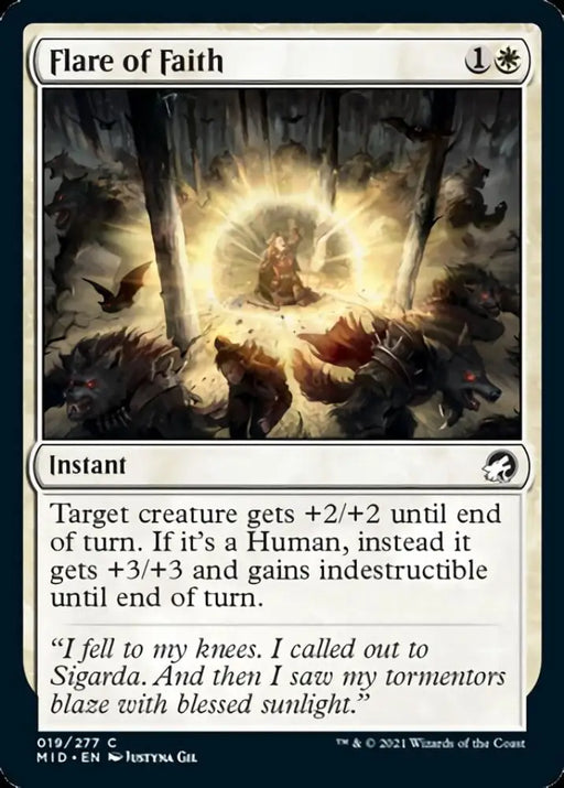 Flare of Faith [Innistrad: Midnight Hunt] - MTG Single