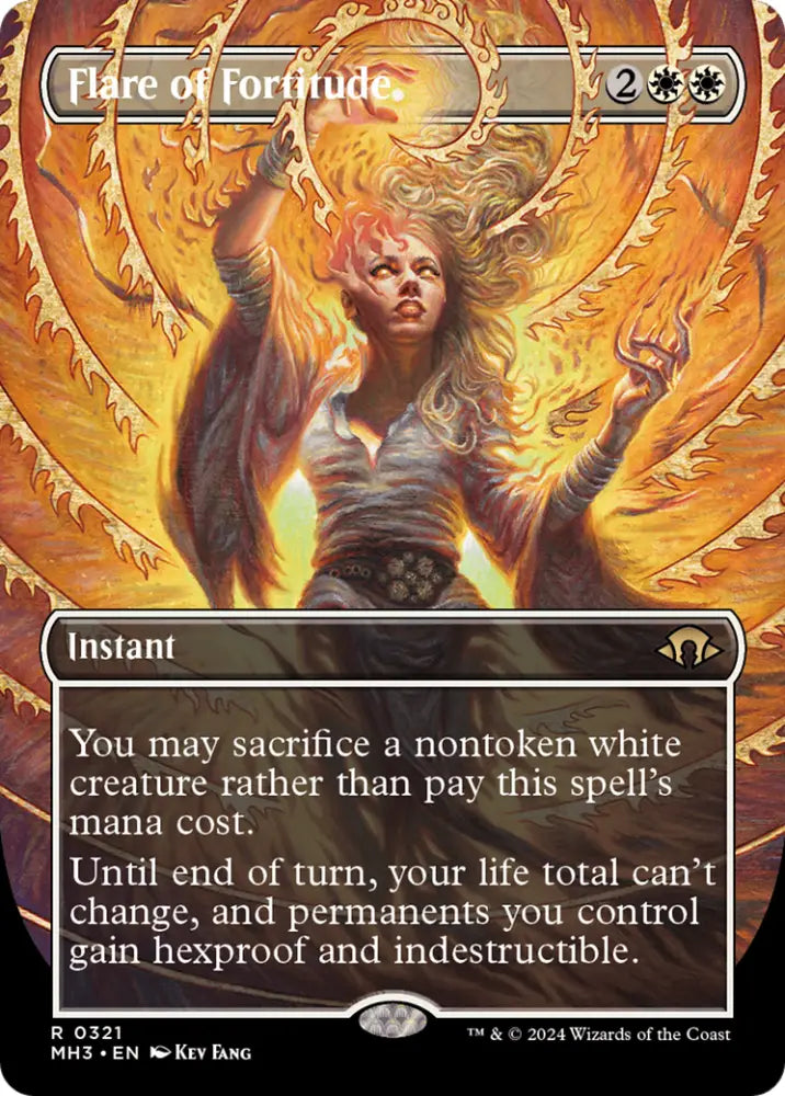 Flare of Fortitude (Borderless) [Modern Horizons 3] - MTG Single