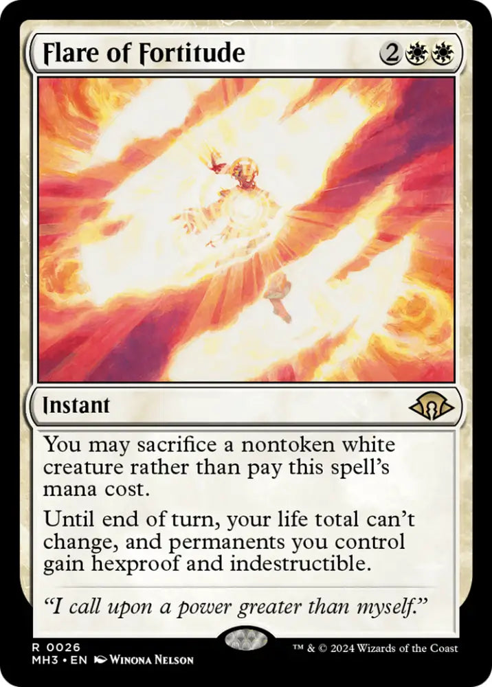 Flare of Fortitude [Modern Horizons 3] - MTG Single