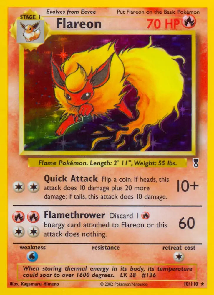 Flareon (10/110) [Legendary Collection] - Pokemon Single