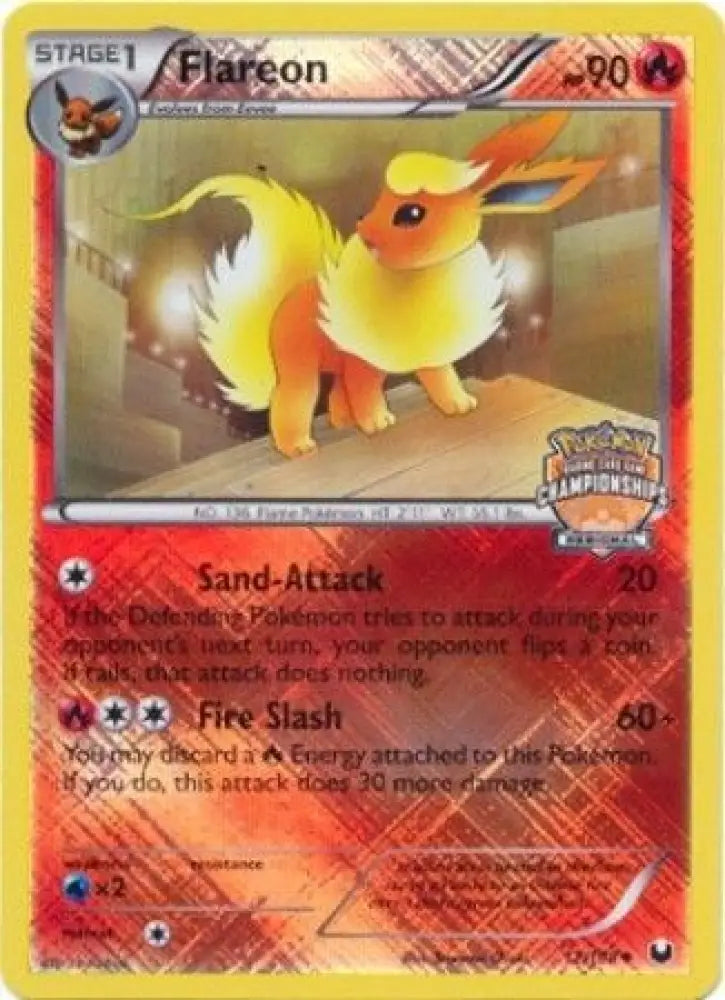 Flareon (12/108) (Regional Championship 2013 Promo) [Black & White: Dark Explorers] - Pokemon Single