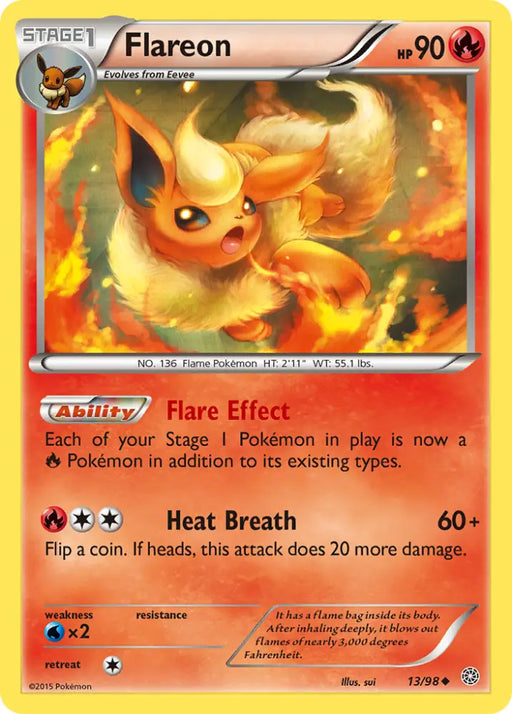 Flareon (13/98) [XY: Ancient Origins] - Pokemon Single