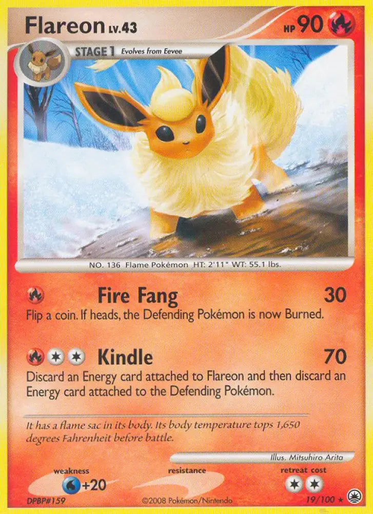 Flareon (19/100) [Diamond & Pearl: Majestic Dawn] - Pokemon Single