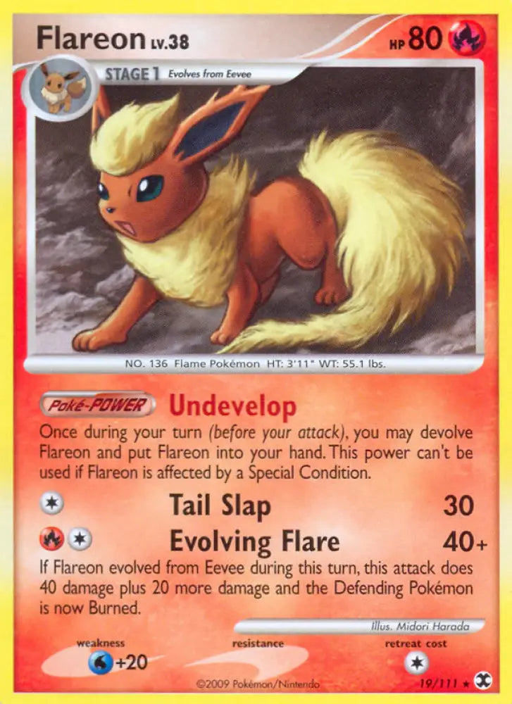 Flareon (19/111) [Platinum: Rising Rivals] - Pokemon Single
