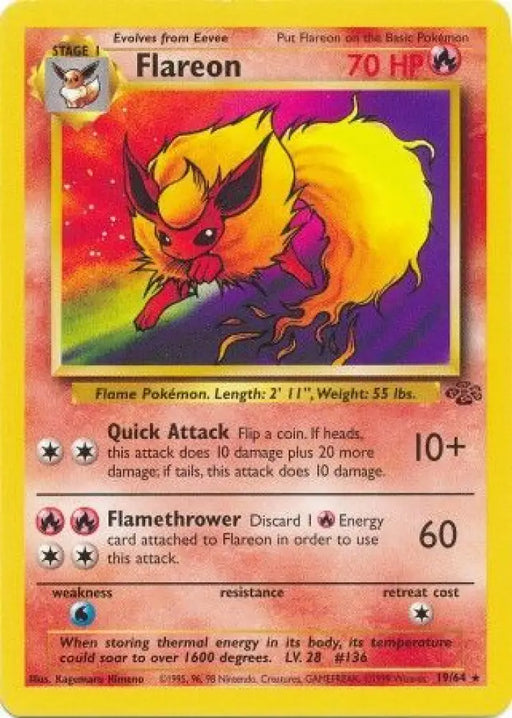 Flareon (19/64) [Jungle Unlimited] - Pokemon Single
