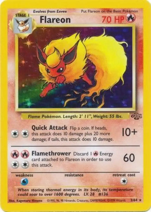 Flareon (3/64) [Jungle Unlimited] - Pokemon Single