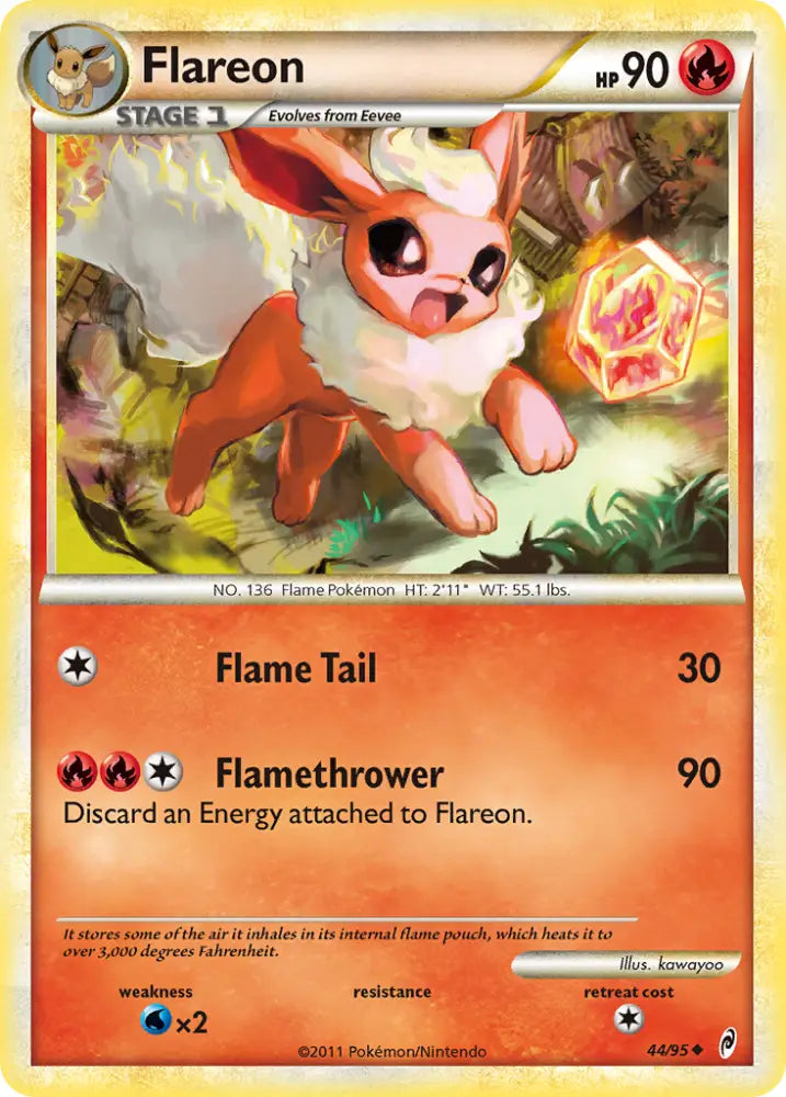 Flareon (44/95) [HeartGold & SoulSilver: Call of Legends] - Pokemon Single