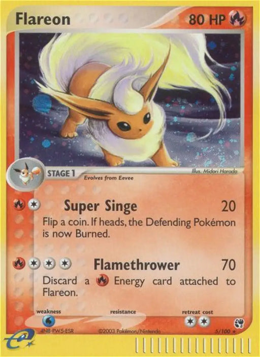 Flareon (5/100) [EX: Sandstorm] - Pokemon Single