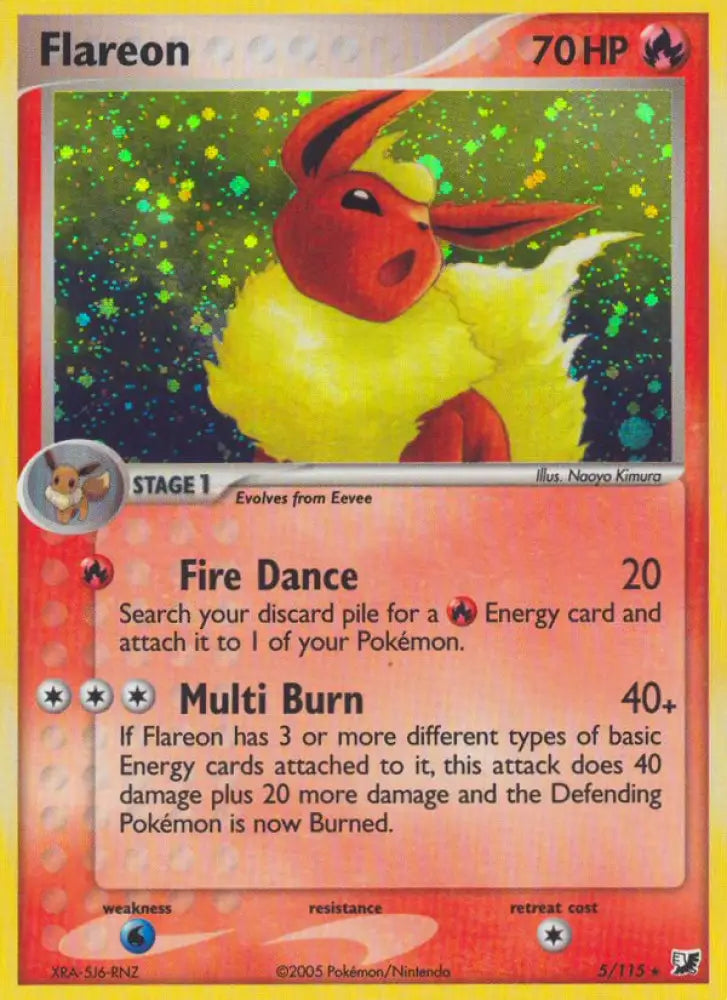 Flareon (5/115) [EX: Unseen Forces] - Pokemon Single