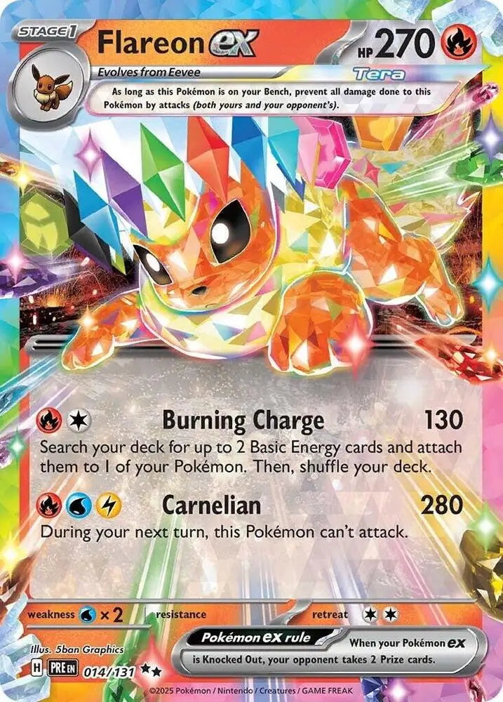 Flareon ex (014/131) [Scarlet & Violet: Prismatic Evolutions] - Pokemon Single