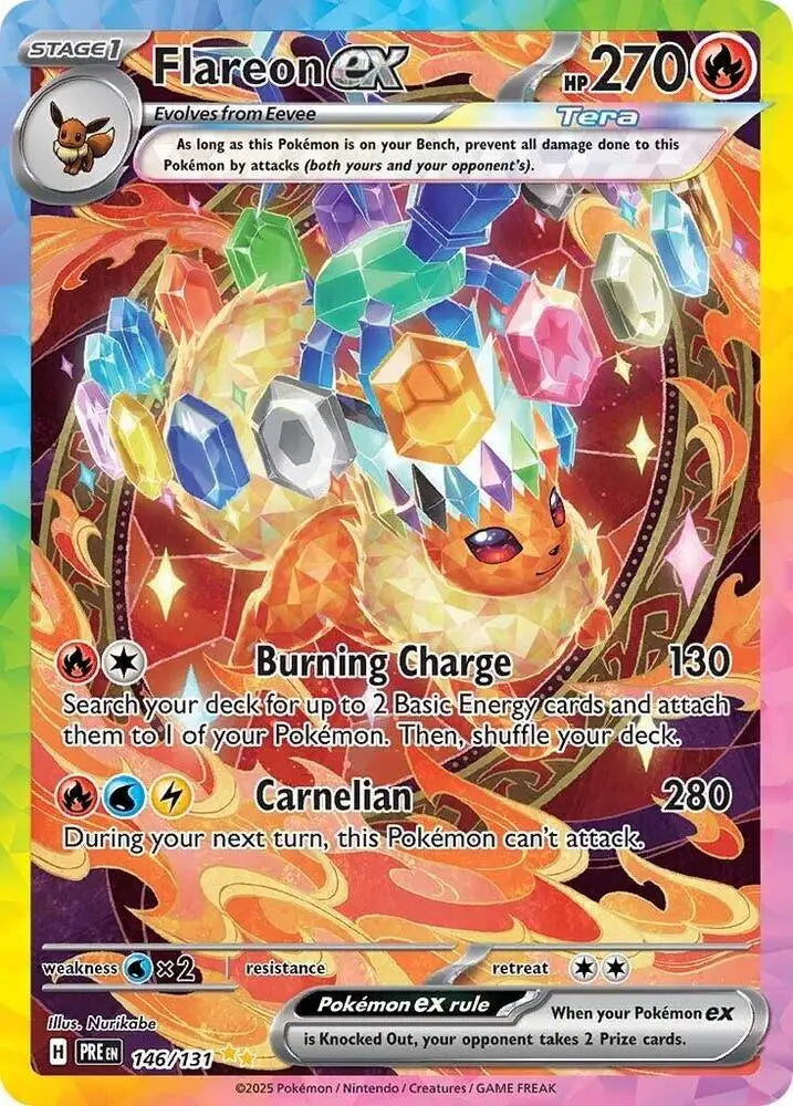 Flareon ex (146/131) [Scarlet & Violet: Prismatic Evolutions] - Pokemon Single