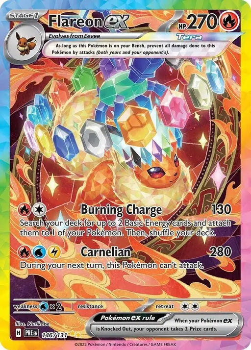 Flareon ex (146/131) [Scarlet & Violet: Prismatic Evolutions] - Pokemon Single