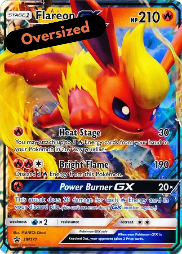 Flareon GX (SM171) (Jumbo Card) [Sun & Moon: Black Star Promos] - Pokemon Single
