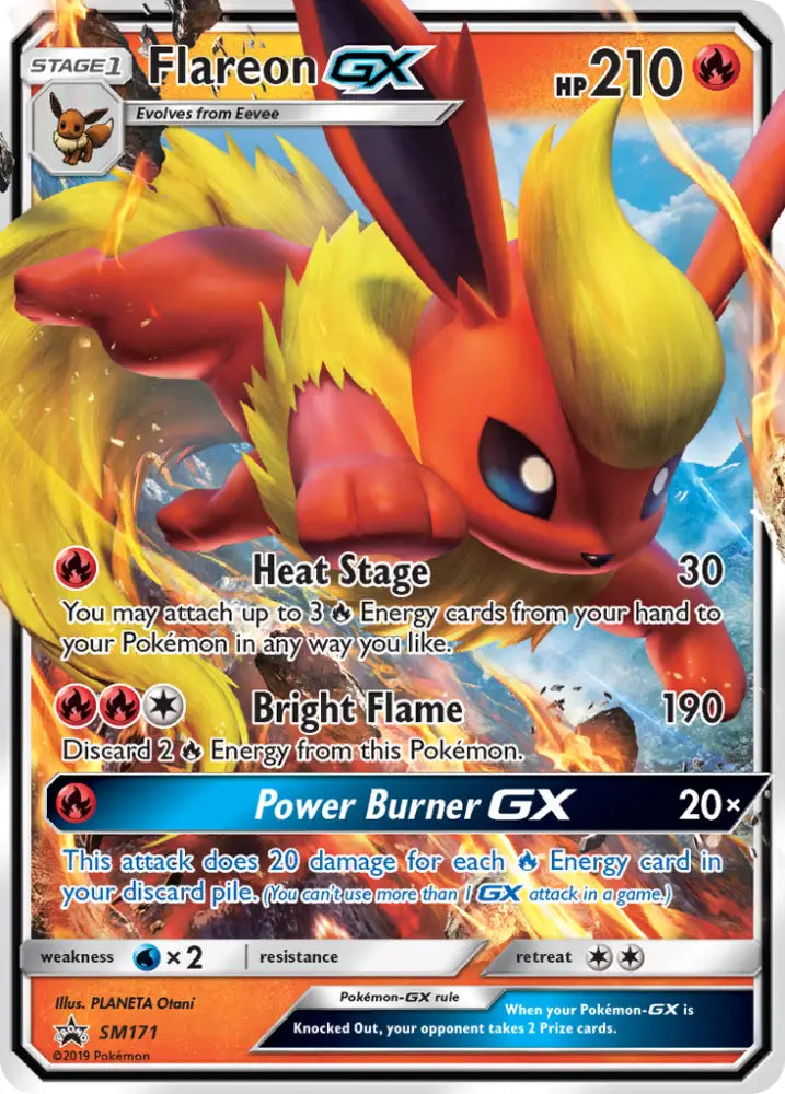 Flareon GX (SM171) [Sun & Moon: Black Star Promos] - Pokemon Single