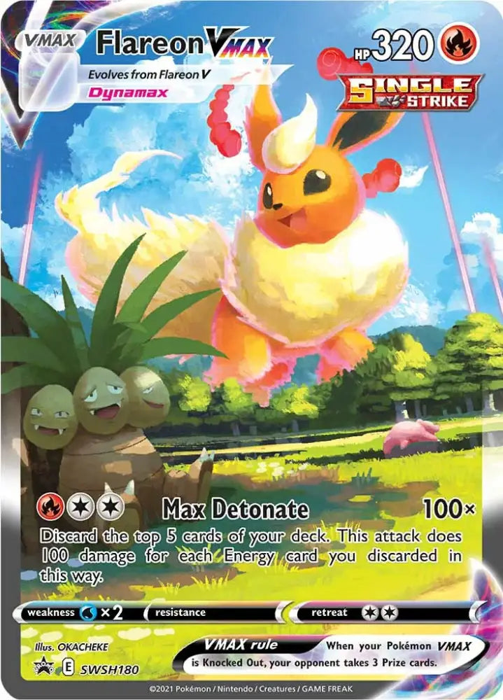 Flareon VMAX (SWSH180) [Sword & Shield: Black Star Promos] - Pokemon Single