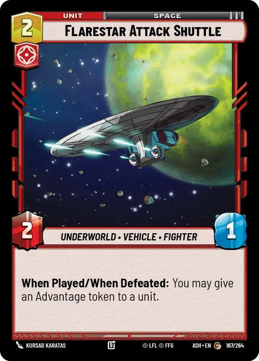 Flarestar Attack Shuttle (167/264) [Ashes of the Empire]