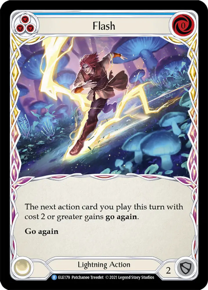 Flash (Blue) [Tales of Aria 1st Edition] 1st Edition Rainbow Foil - Flesh And Blood Single