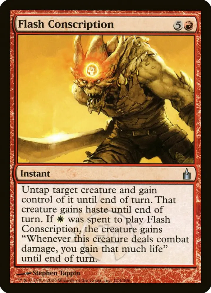 Flash Conscription [Ravnica: City of Guilds] - MTG Single