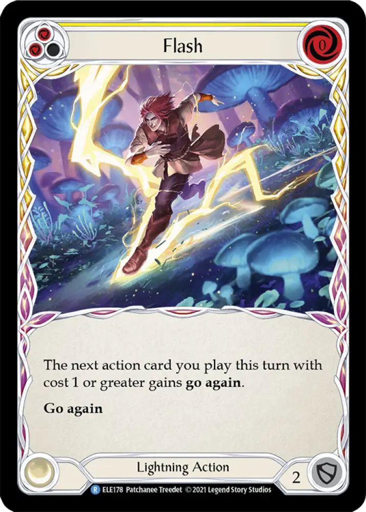 Flash (Yellow) [Tales of Aria 1st Edition] 1st Edition Rainbow Foil - Flesh And Blood Single
