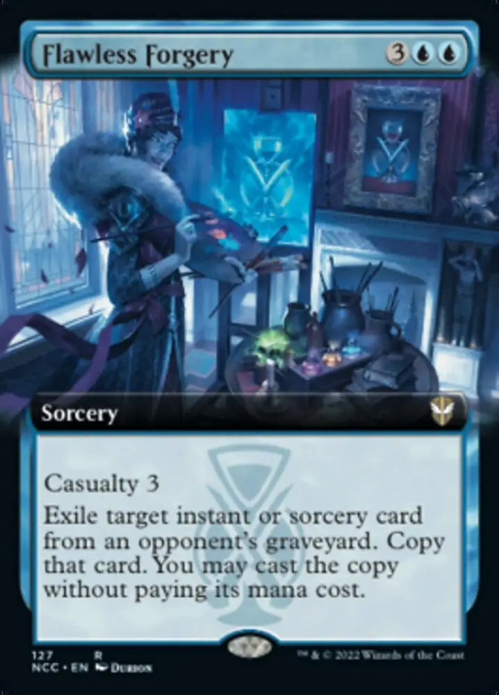 Flawless Forgery (Extended Art) [Streets of New Capenna Commander] - MTG Single