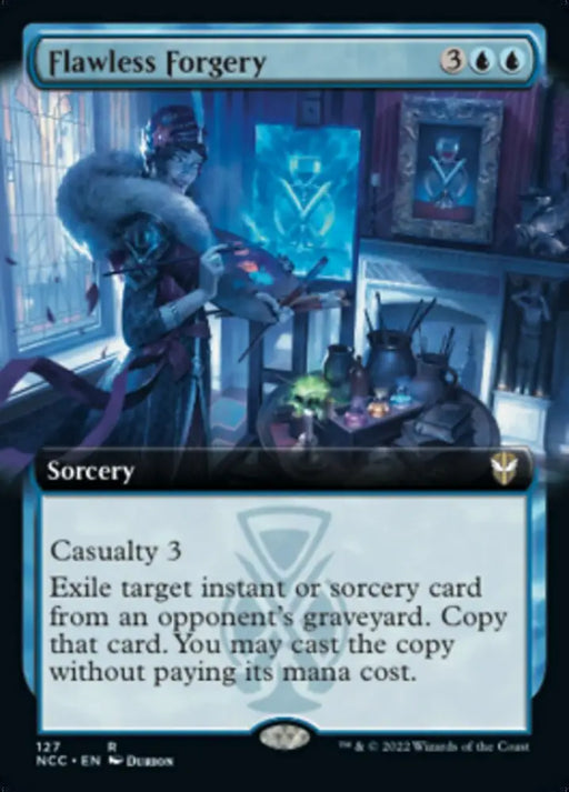 Flawless Forgery (Extended Art) [Streets of New Capenna Commander] - MTG Single