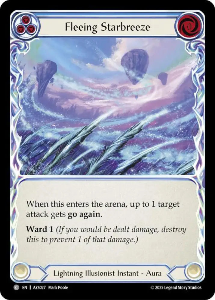 Fleeing Starbreeze (Blue) (AZS027) [Armory Deck: Zyggy]
