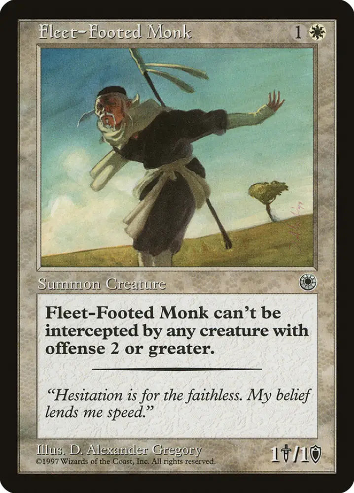 Fleet-Footed Monk [Portal] - MTG Single
