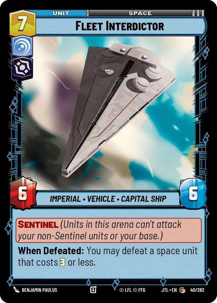 Fleet Interdictor (040/257) [Jump to Lightspeed] - Star Wars: Unlimited Single
