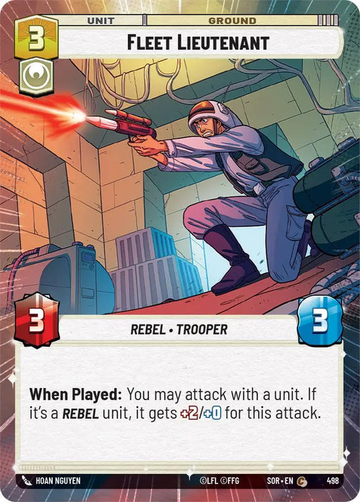 Fleet Lieutenant (Hyperspace) (498) [Spark of Rebellion] - Star Wars: Unlimited Single