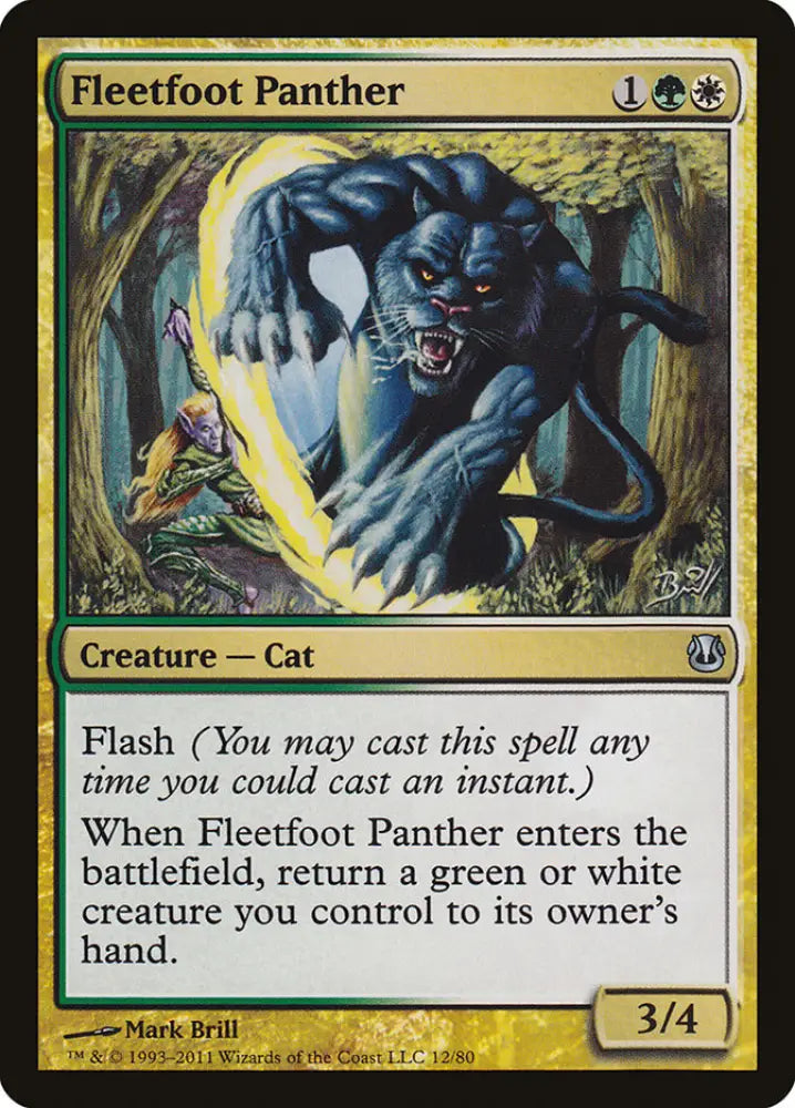 Fleetfoot Panther [Duel Decks: Ajani vs. Nicol Bolas] - MTG Single
