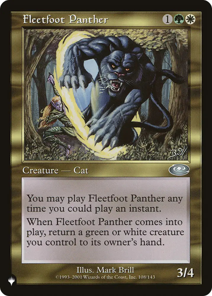 Fleetfoot Panther [The List] - MTG Single