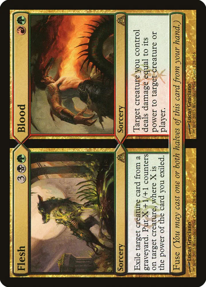 Flesh // Blood [Dragon’s Maze] - MTG Single
