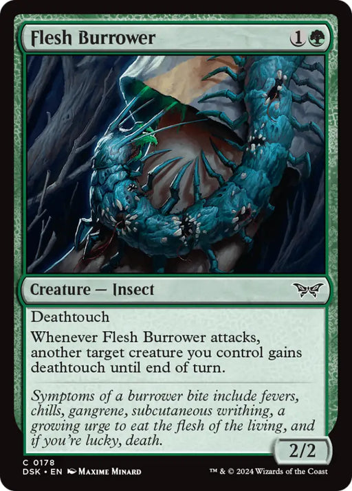 Flesh Burrower [Duskmourn: House of Horror] - MTG Single