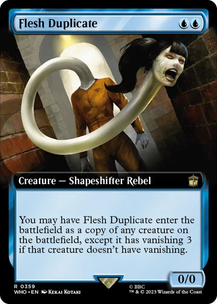 Flesh Duplicate (Extended Art) [Doctor Who] - MTG Single