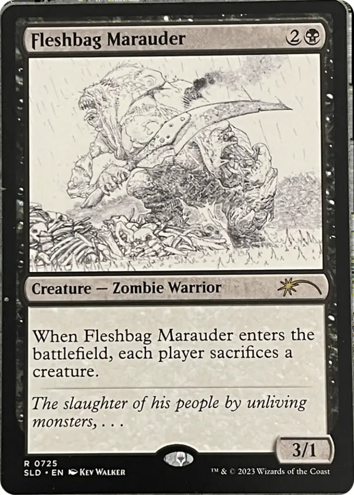 Fleshbag Marauder (Sketch Showcase) [Secret Lair Drop Series] - MTG Single