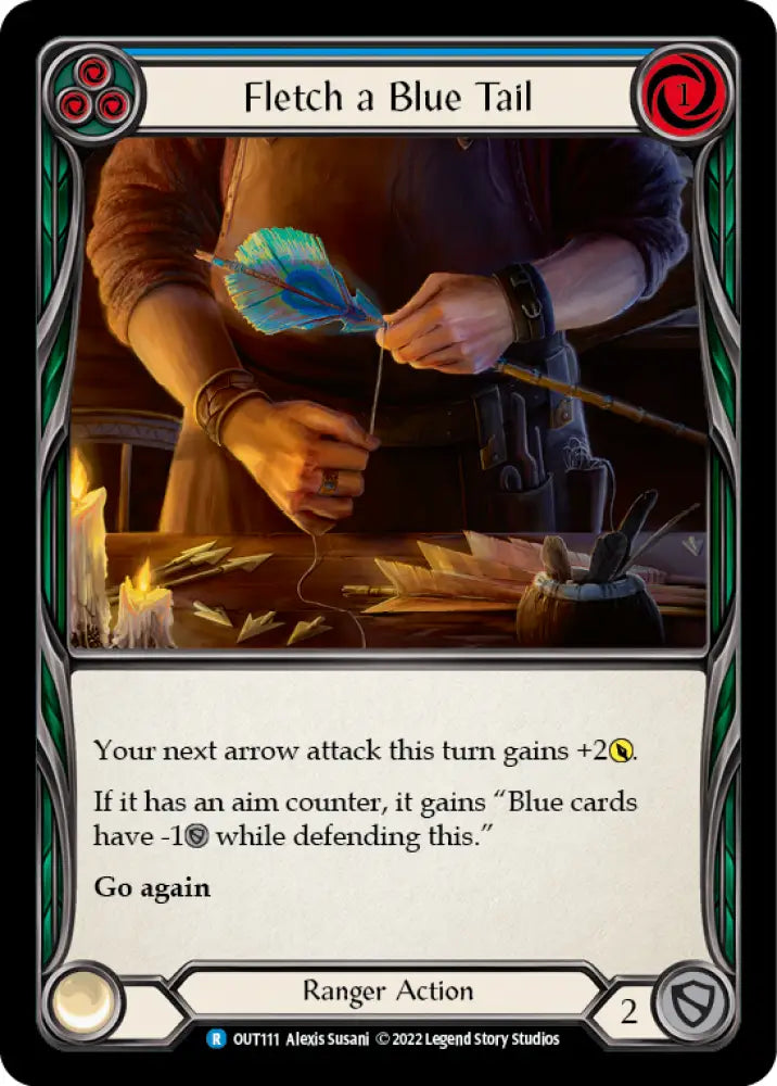 Fletch a Blue Tail (Blue) [Outsiders] - Flesh And Blood Single