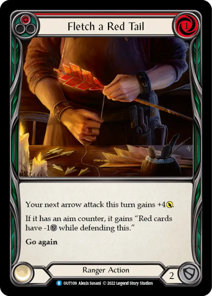 Fletch a Red Tail (Red) [Outsiders] - Flesh And Blood Single