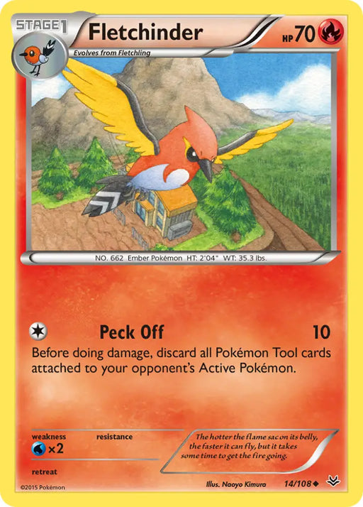 Fletchinder (14/108) [XY: Roaring Skies] - Pokemon Single