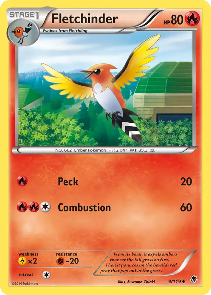 Fletchinder (9/119) [XY: Phantom Forces] - Pokemon Single