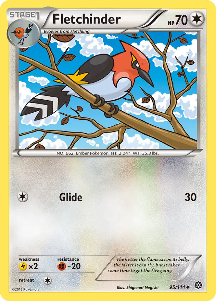 Fletchinder (95/114) [XY: Steam Siege] - Pokemon Single