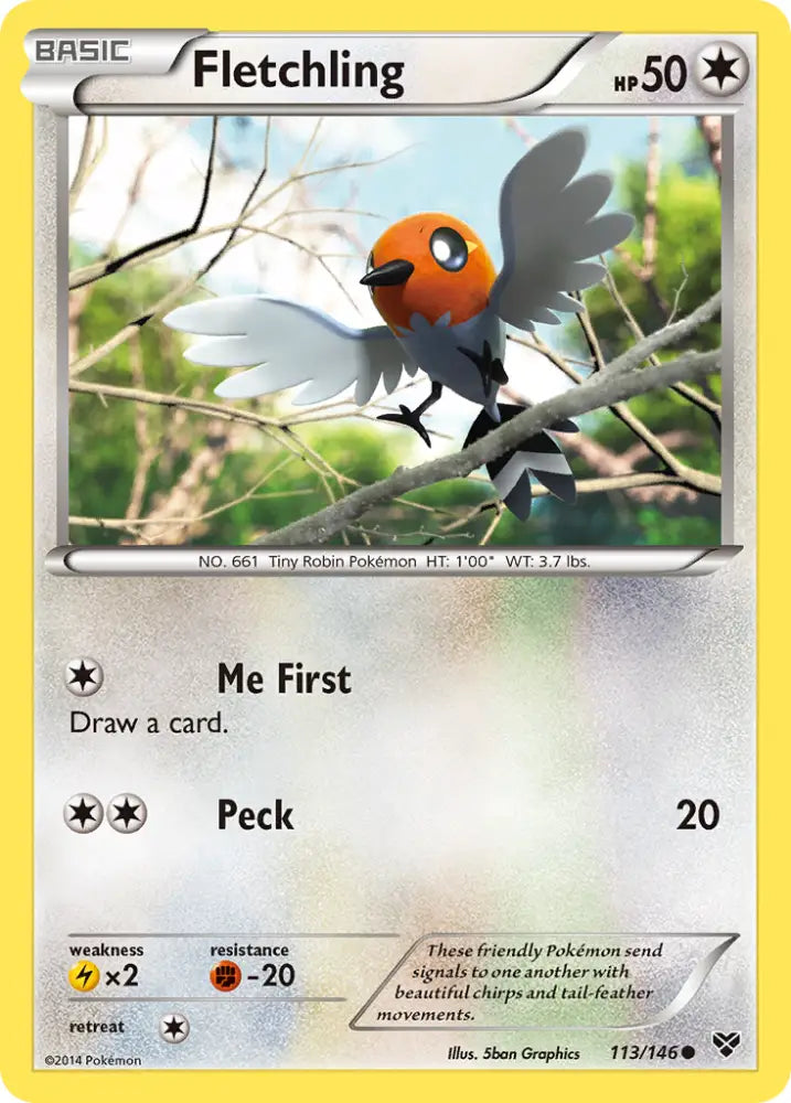 Fletchling (113/146) [XY: Base Set] - Pokemon Single