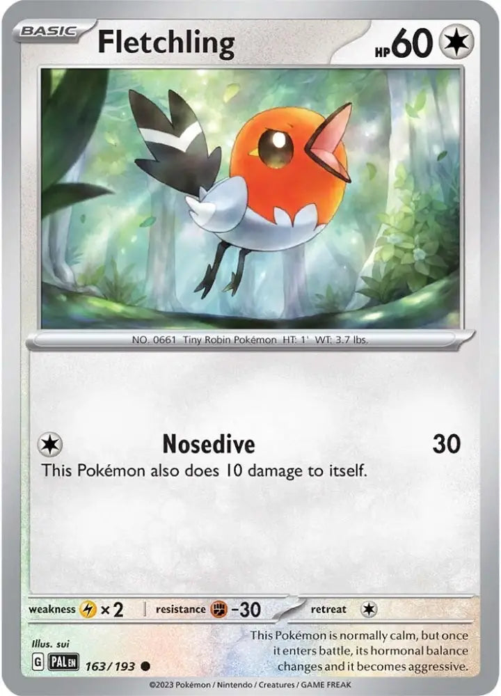 Fletchling (163/193) [Scarlet & Violet: Paldea Evolved] - Pokemon Single
