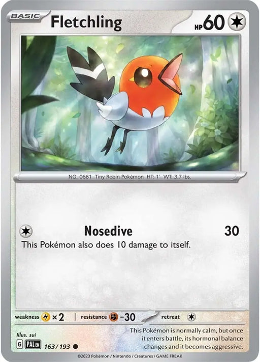 Fletchling (163/193) [Scarlet & Violet: Paldea Evolved] - Pokemon Single