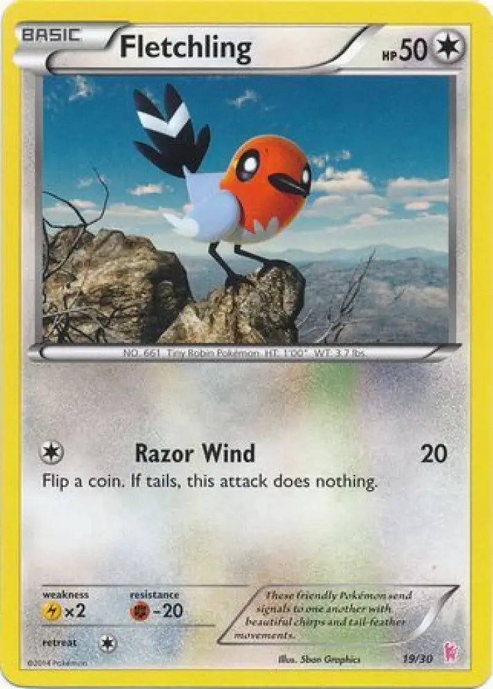Fletchling (19/30) [XY: Trainer Kit - Sylveon] - Pokemon Single