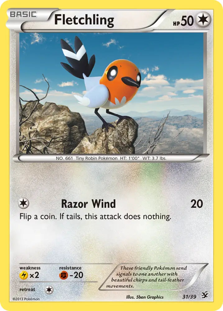 Fletchling (31/39) [XY: Kalos Starter Set] - Pokemon Single